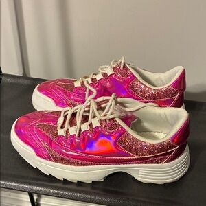 Pink Glitter Women's Sneakers